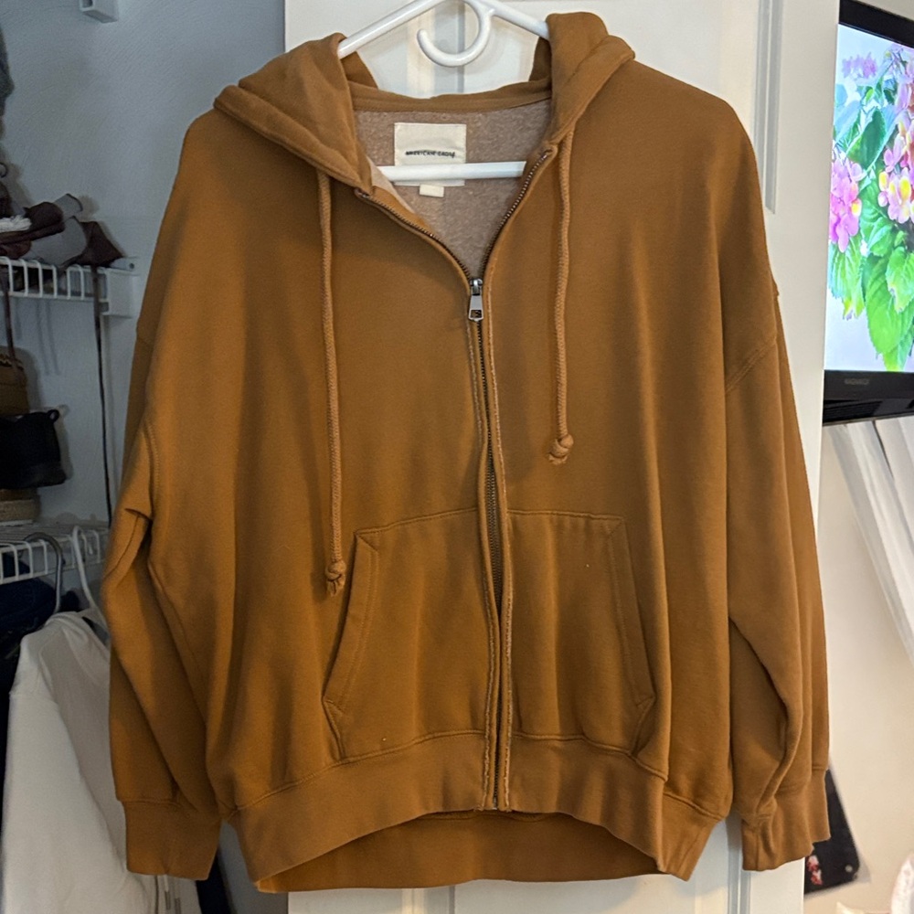 American Eagle Outfitters Tan Fleece-Lined Jacket